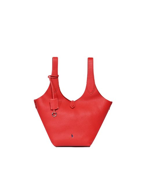 Borsa Tote in pelle con ricamo Polo Pony Red POLO RALPH LAUREN | 428938031013